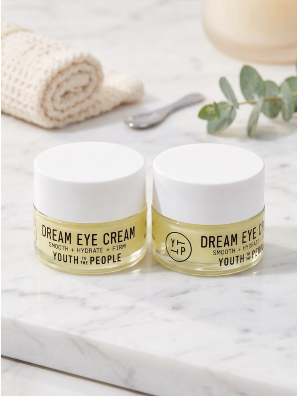 Youth To The People Dream Eye Cream Mini Hydrating Firming Vegan 0.17 fl oz Duo